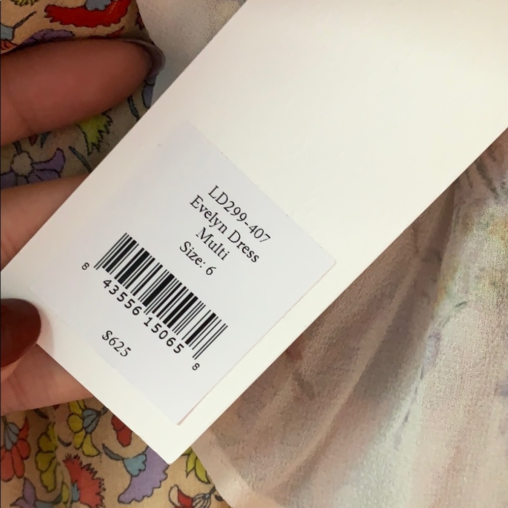 Love shack fancy Evelyn off shoulder flounce dress - Picture 7 of 7
